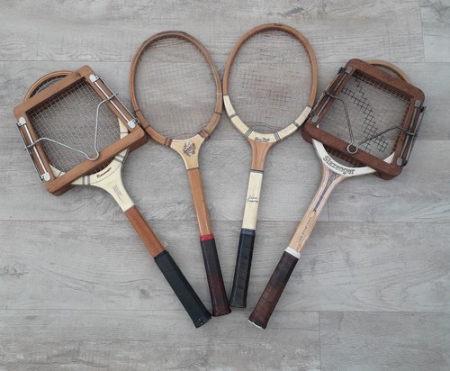 Vintage wooden tennis - vintage,