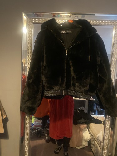 Zara faux fur - coat, 6