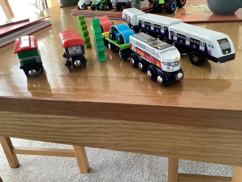 Big jigs wooden toy - wooden, train