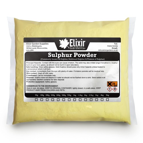 Sulphur powder flowers of - sulphur,