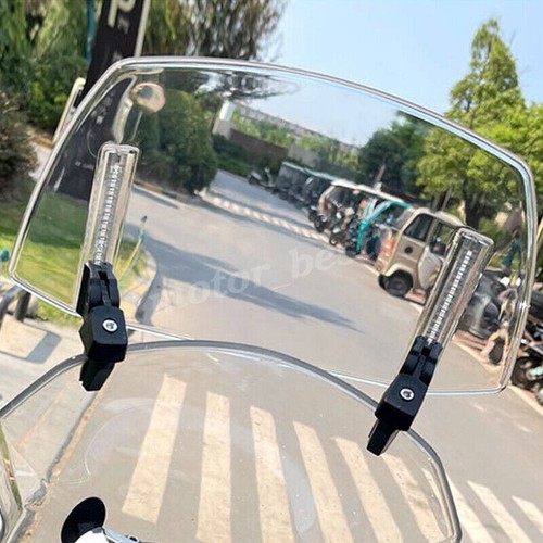Motorcycle clip windshield - clip, on