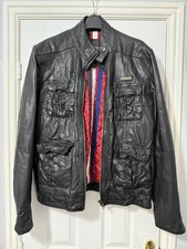 Superdry Leather Jacket Mens