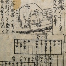 Antique Japanese Math Book 1835 Tenpo Woodblock Print Soroban Jinkoki Arithmetic