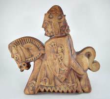 LARGE VINTAGE SIMONSBATH STUDIO QUANTOCK POTTERY KING ARTHUR FIGURE