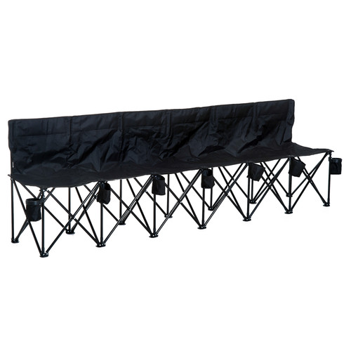 Outsunny seat folding bench - 6-seat,