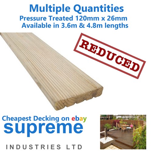 Treated timber decking - treated, x