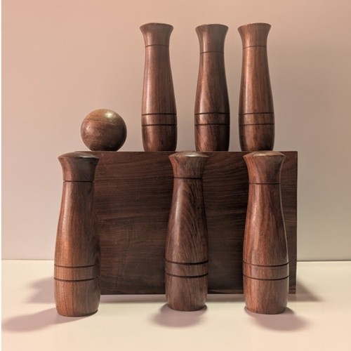 Wooden tabletop skittles - tabletop, set