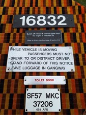 Set Of Used Bus Badges