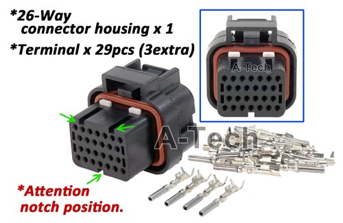 Amp 26p elite ecu connector - amp,