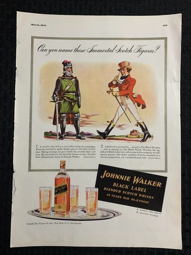 1941 johnnie walker 10x14 - 1941, 10x14"