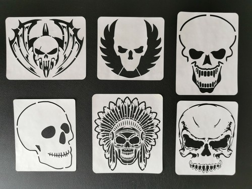 Skull stencils set - set, 190