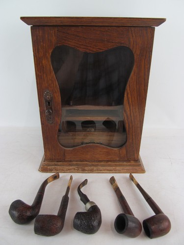 Vintage brown wooden pipe - wooden,