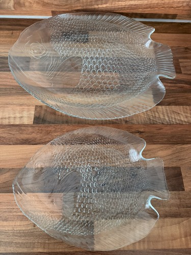 Vintage arcoroc france fish - vintage,