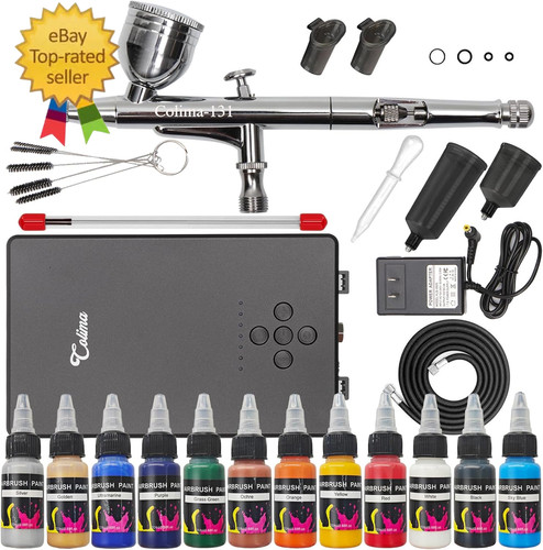 Airbrush kit with air - airbrush,