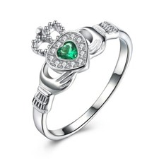 STERLING SILVER CLADDAGH RING
