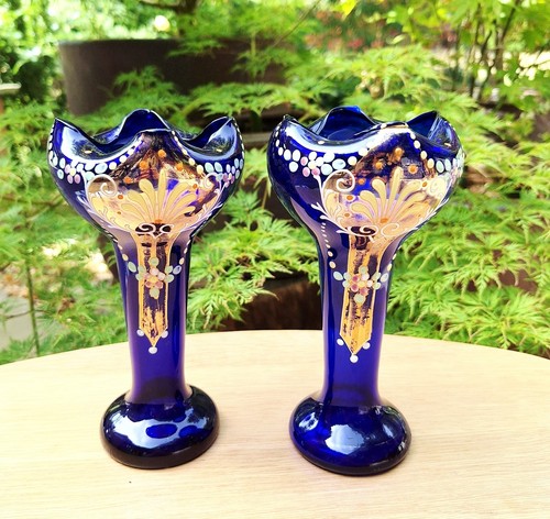 Antique bristol blue bohemian - blue,