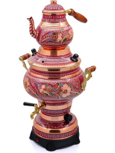 100 copper samovar red - samovar, tea