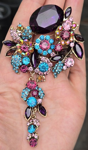 Vintage 80s style - vintage, brooch