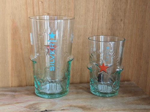 Heineken silver pint and half - silver,