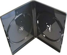 10 X Amaray Double Black – DVD Blu-ray CD Case for 2 Discs with 14 mm Spine