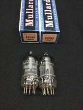 MATCHED Pair MULLARD 12AX7 ECC83 I61 Premium Audio VACUUM TUBES Tested 10.9166