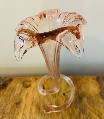 Hand blown vintage pink glass - vintage,
