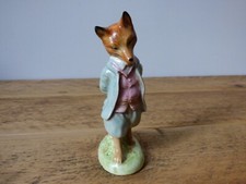 VINTAGE BESWICK BEATRIX POTTER FOXY WHISKERED GENTLEMAN GOLD OVAL BP2A FREE UK