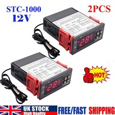 2 Digital STC-1000 12V All Purpose Temperature Controller Thermostat With Sensor