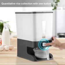 10-12KG Large Kitchen Rice Dispenser Container Cereal Box Dry Food Grain Cereal