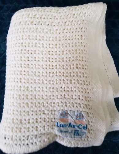Vintage pram cot blanket - vintage,