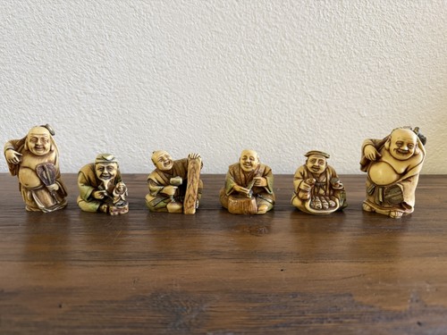 Vintage 6pc japanese faux - 6pc,