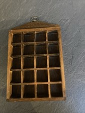 Vintage Wooden Thimble Display