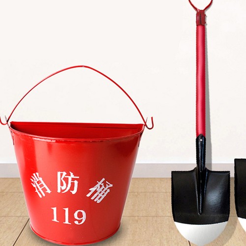 Metal storage bucket fire - metal,