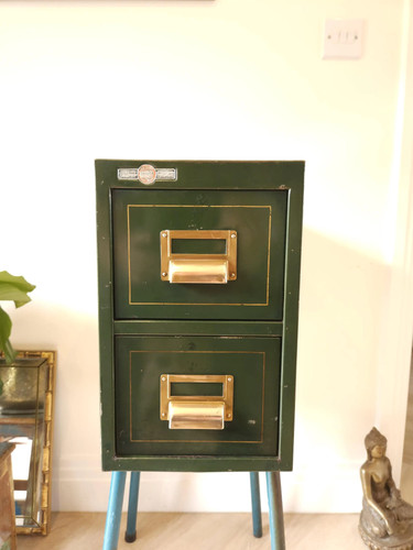 Vintage 1935 roneo metal index - metal,