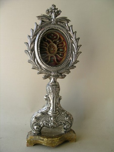 Antique silver monstrance
