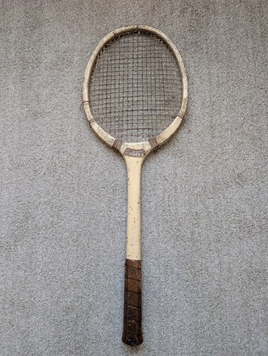 Vintage wooden tennis racket - vintage,