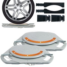 Low Profile Wheel Alignment Turn Plates, 4 Ton Capacity & Accessories, 1 Pair