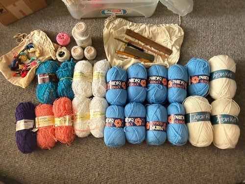 Huge vintage knitting wool - vintage,