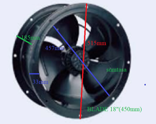 450mm industrial duct fan - industrial,