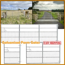 Galvanised Metal Field Farm Entrance Equestrian Security Gate Dog Lamb Many Size