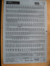 .1 x Letraset Black