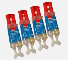 PACK OF 4 Hilka 2 Part Epoxy Resin Precision Hard Setting Strong Adhesive Glue