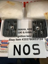 YAMAHA LS2 ENGINE CYLINDER HEAD(2PCS,PAIR)SMALL FLANGE DAMAGE)YOU SEE ON PHOTO