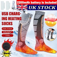 Winter Electric Heated Socks Rechargeable Battery Warm Socks Foot Warmer Outdoor