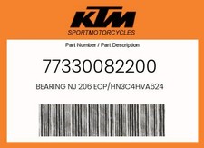 KTM Genuine Bearing Nj 206 Ecp/Hn3C4Hva624 - 77330082200