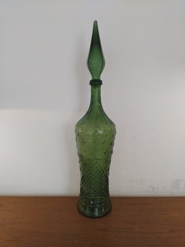Mcm green glass empoli moon - empoli,
