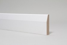 Skirting Board  White Primed MDF  Chamfered  94 x 14 x 2700mm