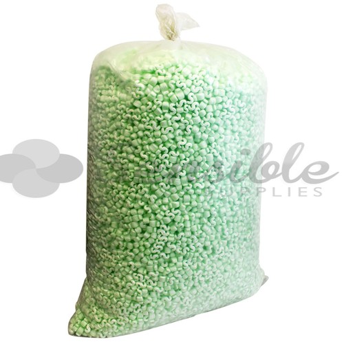 Green packing peanuts shape - packing,