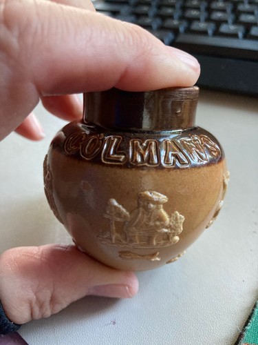 Colman mustard pot doulton - colman's,