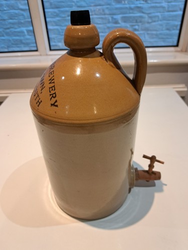 Vintage stoneware flagon - flagon, with